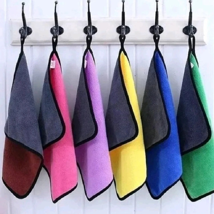 دستمال نظافت خودرو مدل میکرو فایبر بسته 12 عددی عمده لوکیا