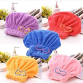 حوله کلاه سر خشک کن بسته 12 عددی کلاه حمام جادویی میکروفایبرعمده لوکیا