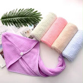 حوله کلاهی سر خشک کن دکمه دار فانتزی حمام جادویی میکروفایبر بسته 12 عددی عمده لوکیا