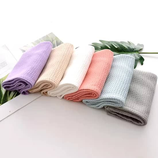 حوله کلاهی سر خشک کن دکمه دار فانتزی حمام جادویی میکروفایبر بسته 12 عددی عمده لوکیا