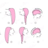 حوله کلاهی سر خشک کن دکمه دار فانتزی حمام جادویی میکروفایبر بسته 12 عددی عمده لوکیا